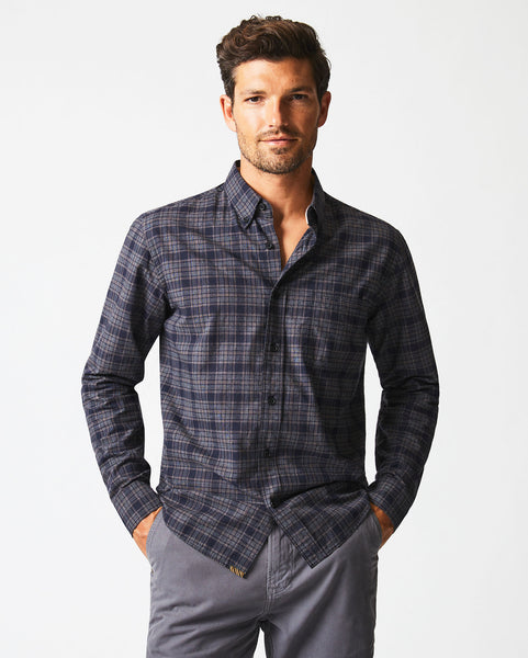 PLAID TUSCUMBIA SHIRT BD IN BROWN BLACK Billy Reid