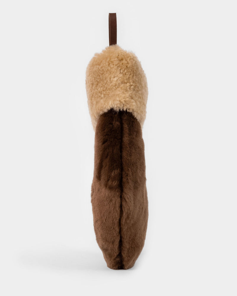 Shearling Stocking Contrast Cognac