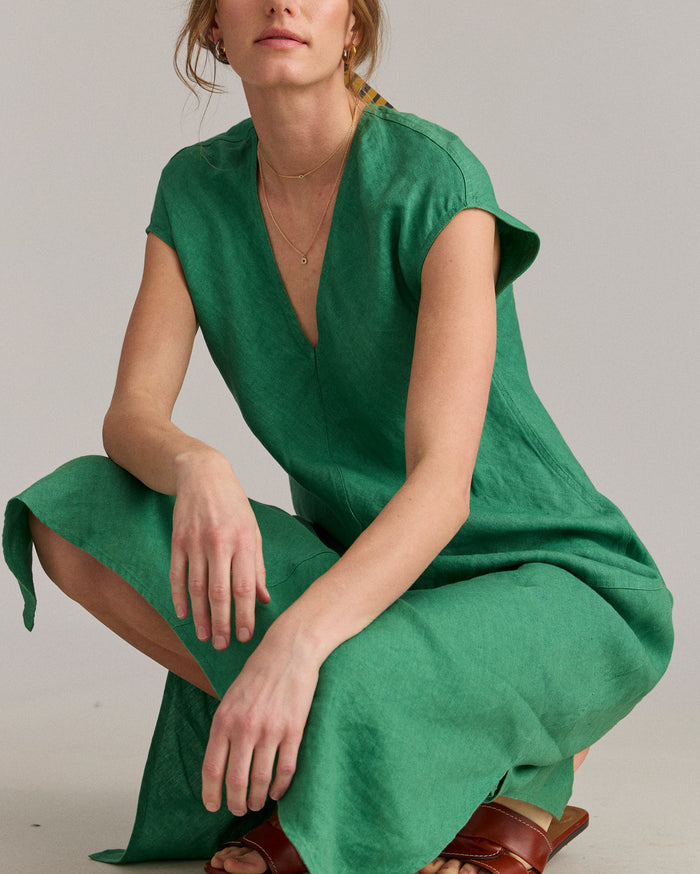 Maxi Bias Linen Dress