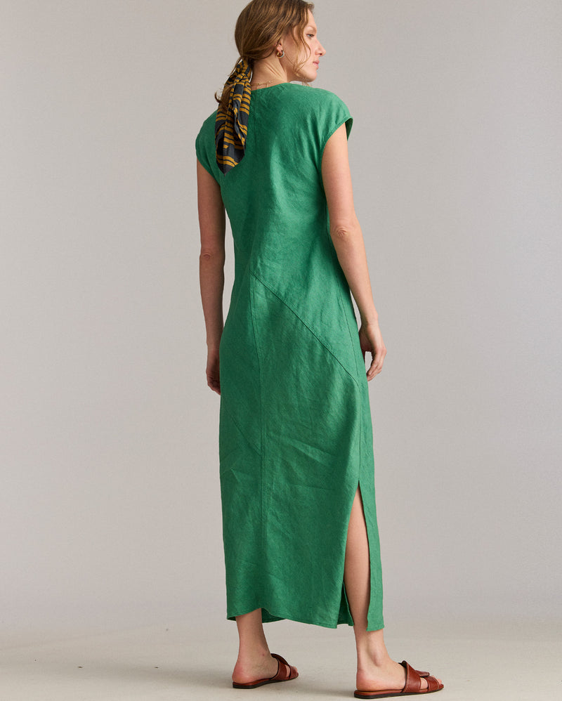 Maxi Bias Linen Dress