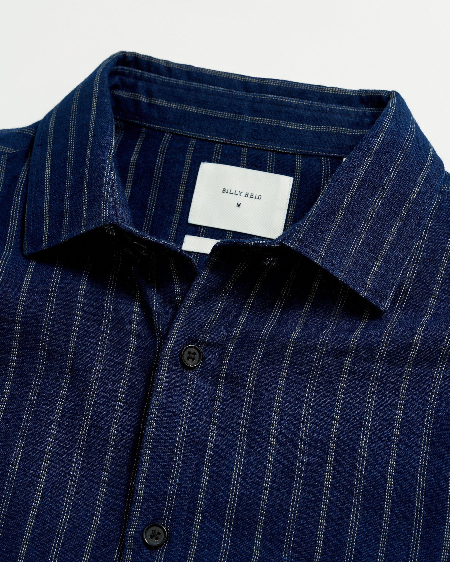 JOHN T SHIRT IN INDIGO/WHITE – Billy Reid