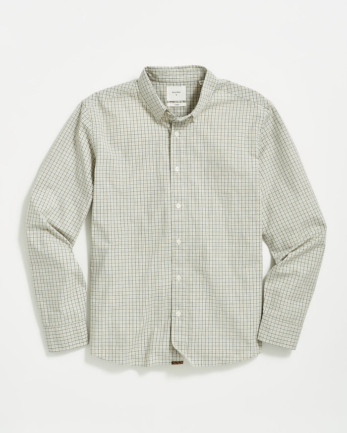 Melange Check Tuscumbia Shirt in Light Gray/Yellow 