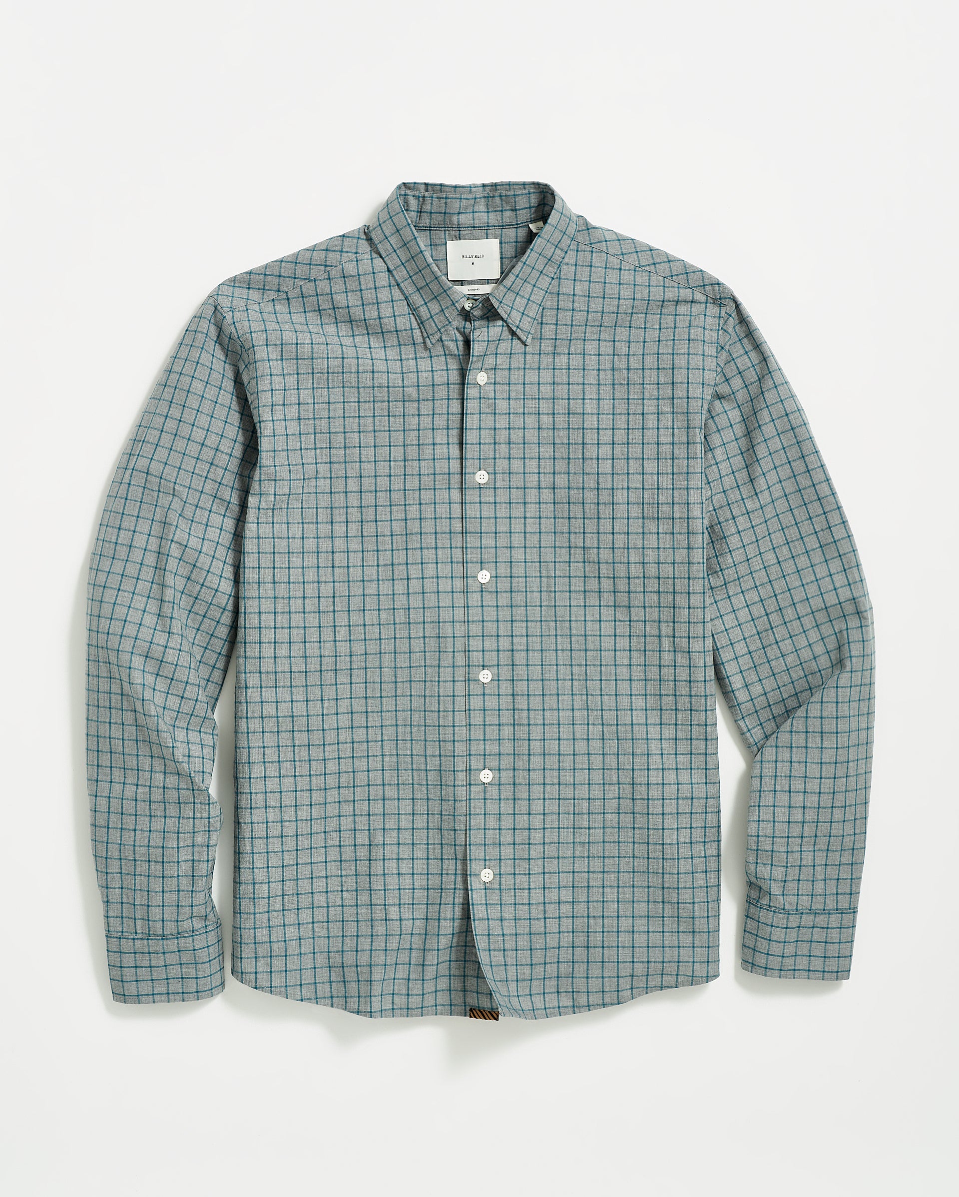 MELANGE WINDOWPANE TUSCUMBIA SHIRT HIDDEN BD Billy Reid