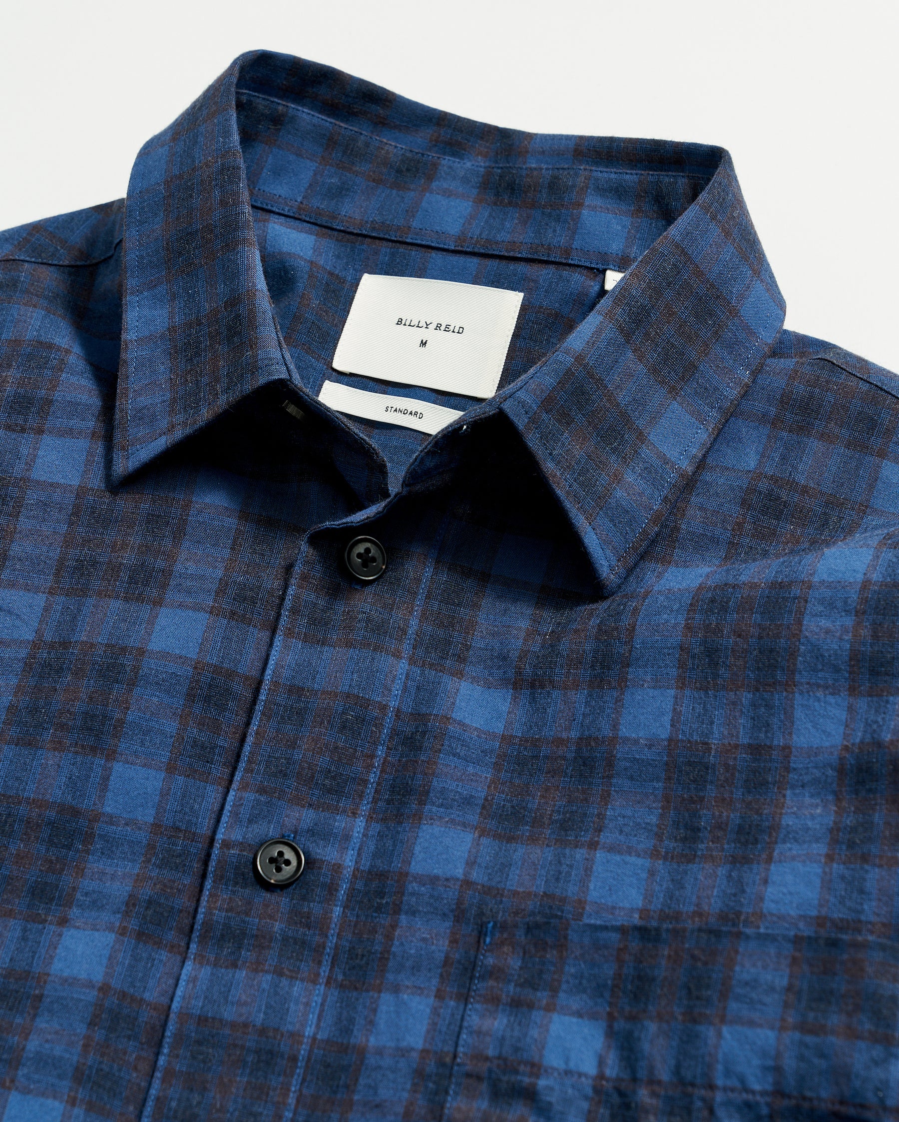 MELANGE SHADOW PLAID TUSCUMBIA SHIRT Billy Reid