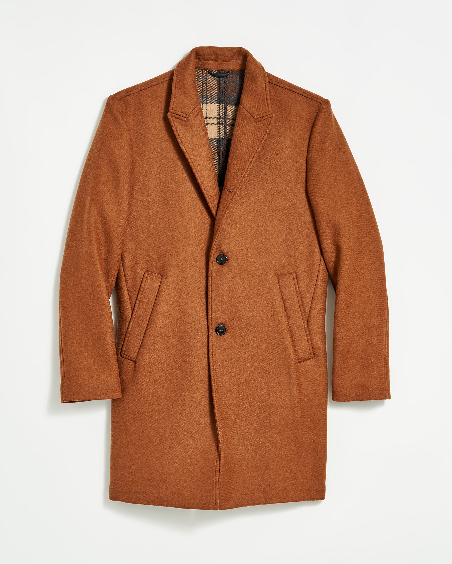 WALKING CAR COAT IN RUST Billy Reid