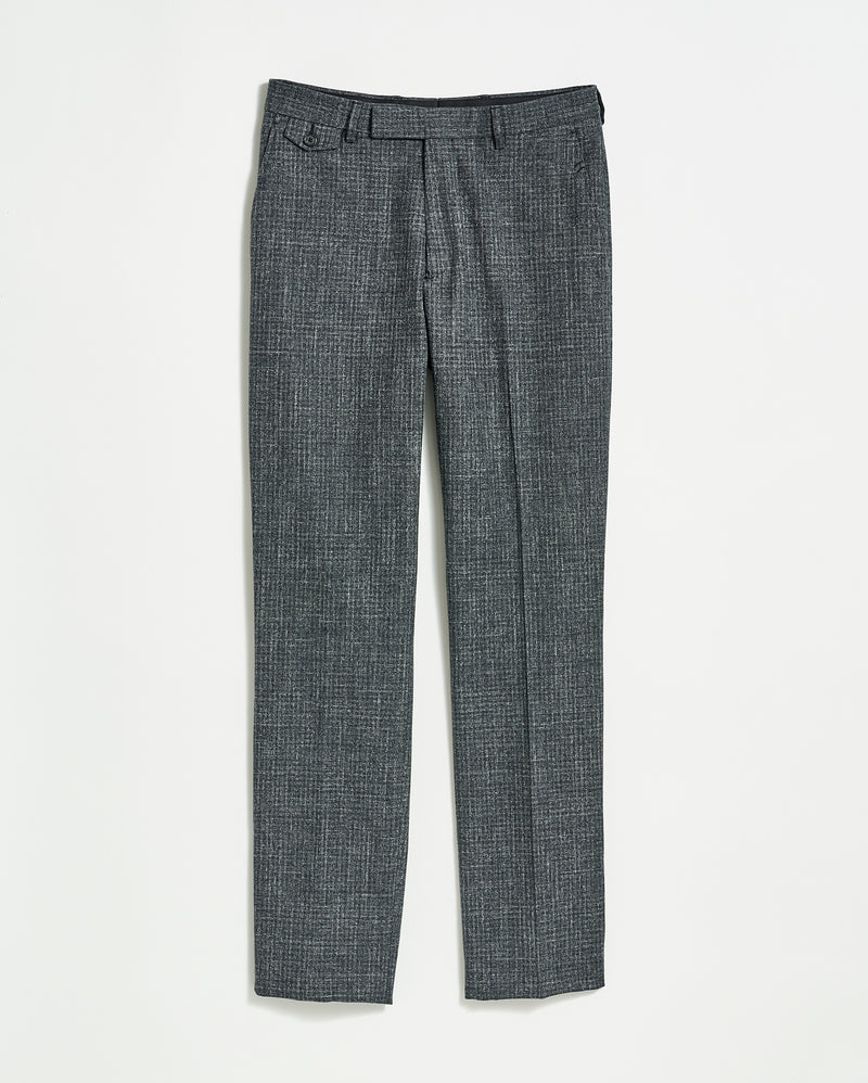 Flat Front Trouser in Charcoal