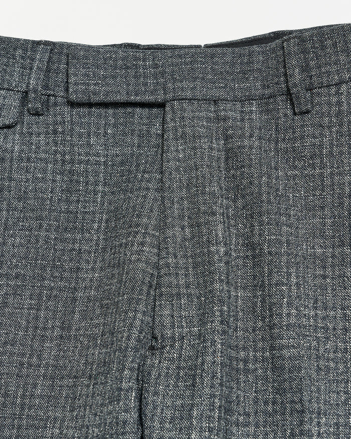 Flat Front Trouser in Charcoal