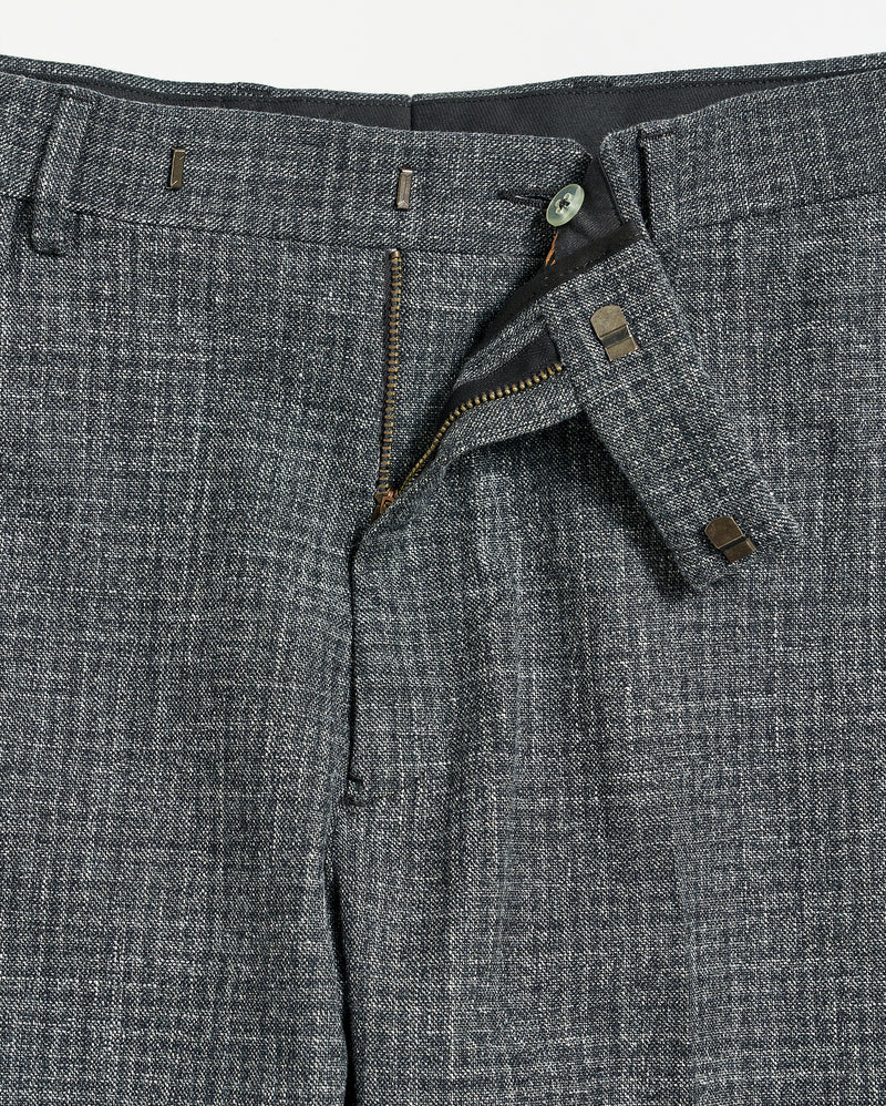 Flat Front Trouser in Charcoal