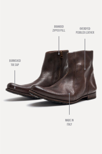 PAGLIA MOTO BOOT IN DARK BROWN Billy Reid