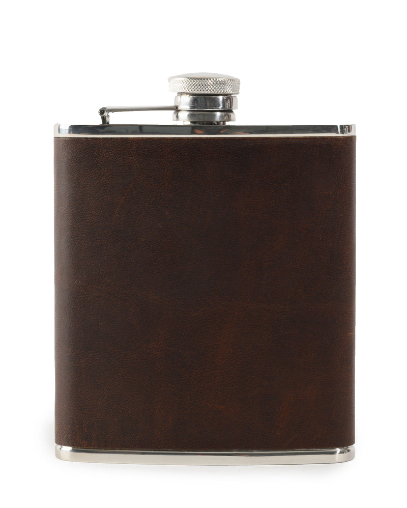 Moore & Giles Leather Wrapped Flask