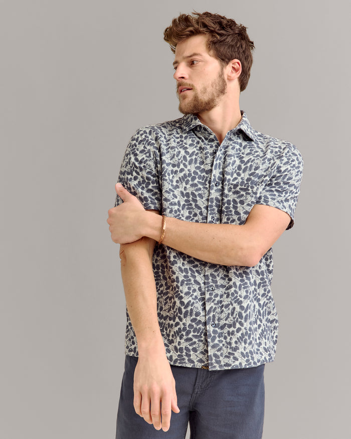 Short Sleeve Pebble Jacquard Treme Shirt