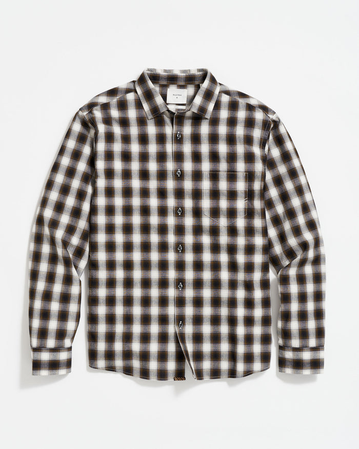 Shadow Plaid Tuscumbia Shirt in Black/Multi