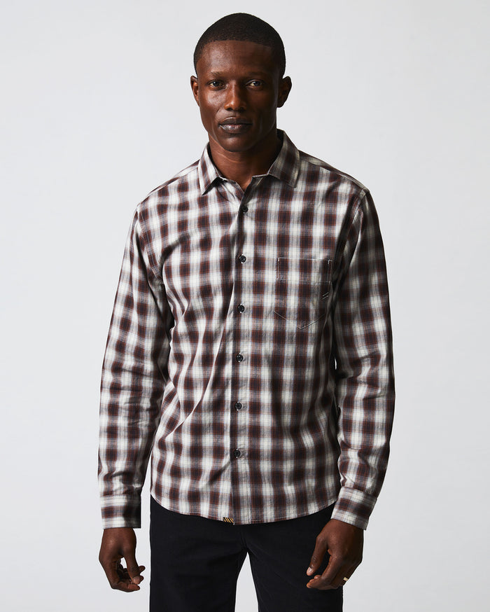 Shadow Plaid Tuscumbia Shirt in Natural/Multi