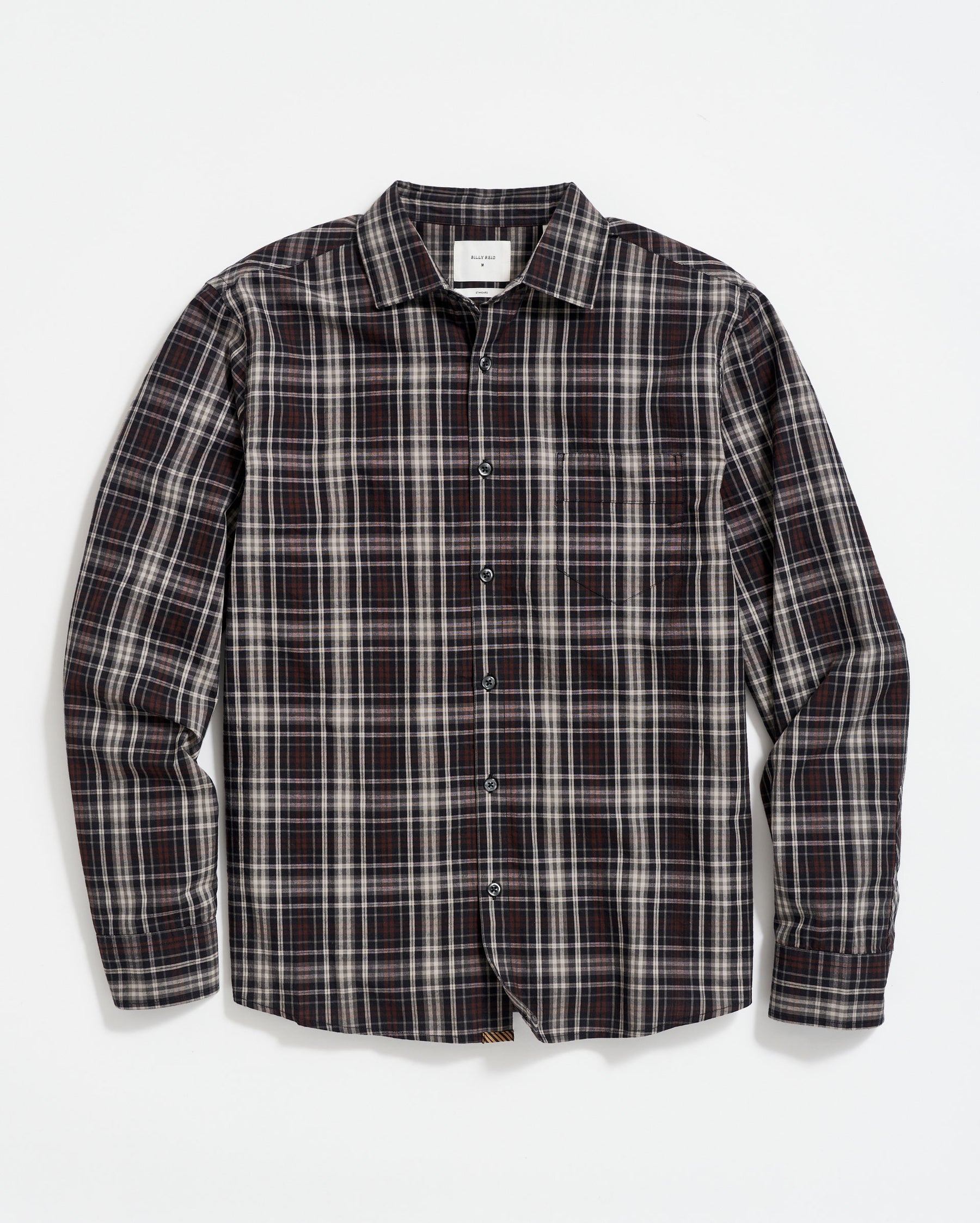 TONAL PLAID TUSCUMBIA SHIRT IN BLACK/MULTI – Billy Reid