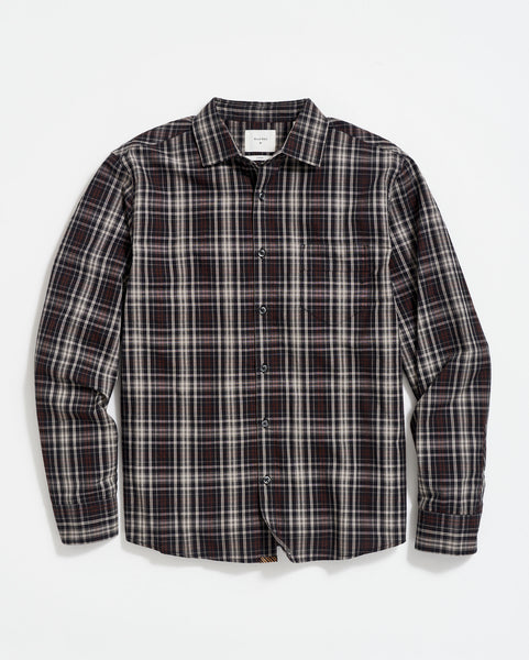 TONAL PLAID TUSCUMBIA SHIRT IN BLACK MULTI Billy Reid