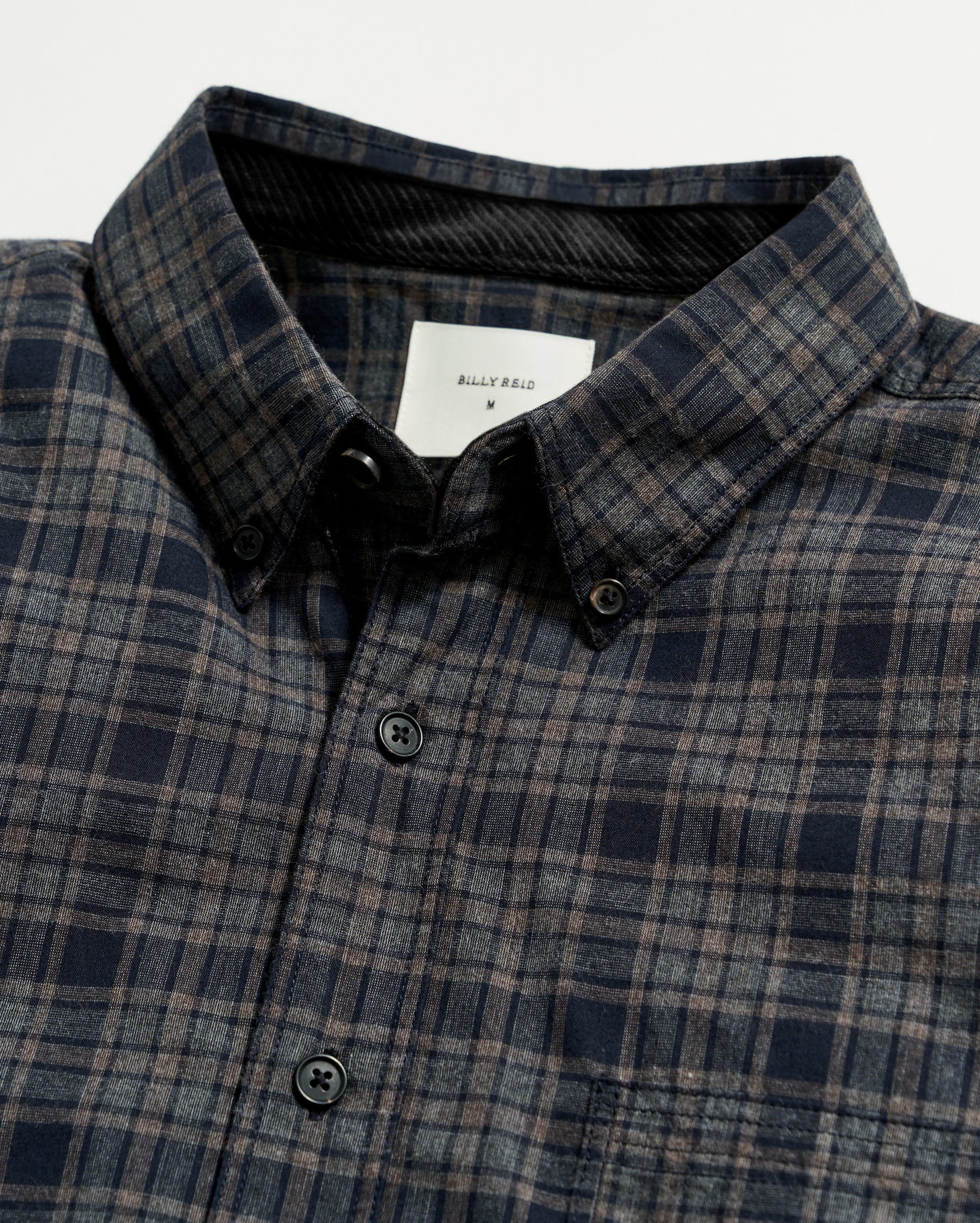 PLAID TUSCUMBIA SHIRT BD IN BROWN BLACK Billy Reid