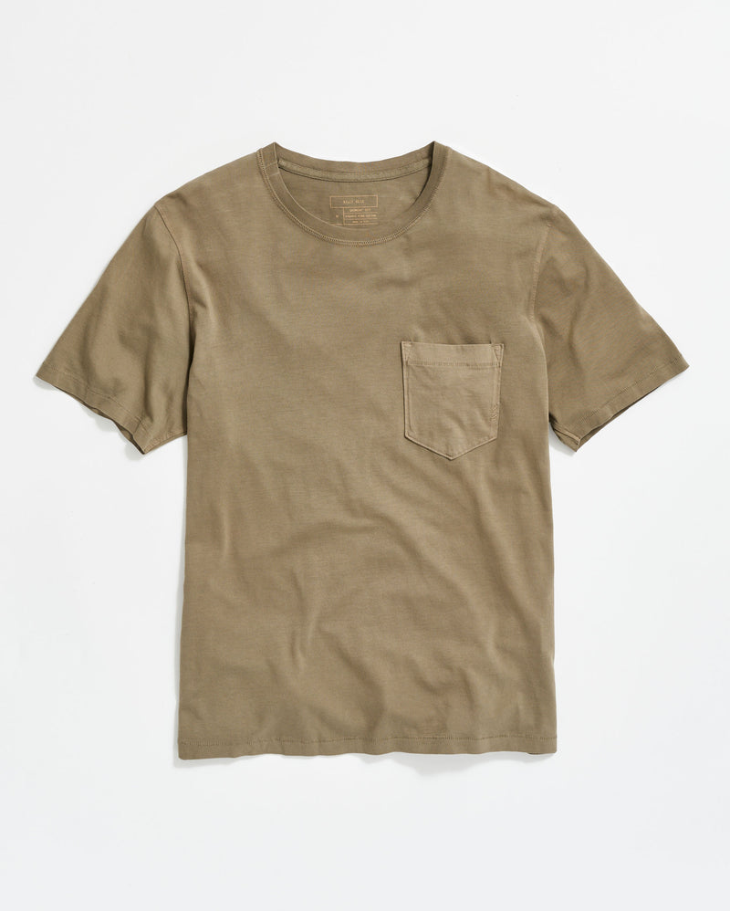 Washed Tee in Moss