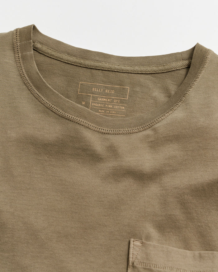 Washed Tee in Moss