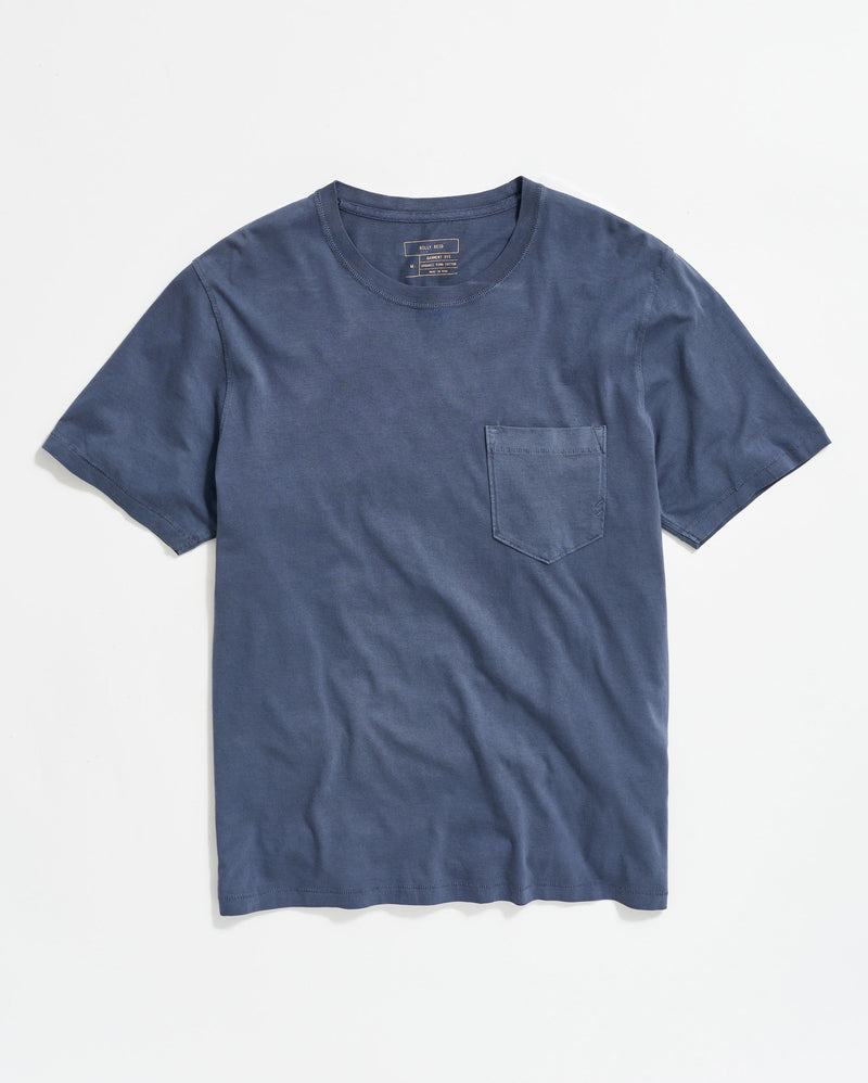 Washed Tee in Navy