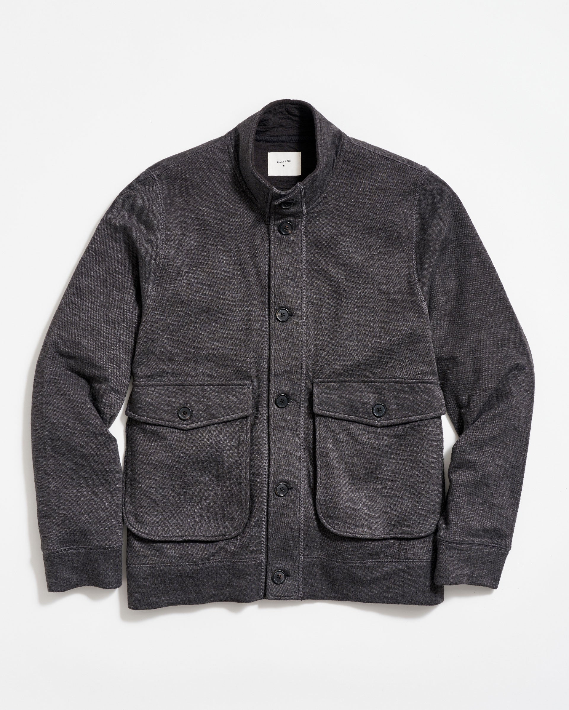 SLUB COTTON CARDIGAN IN BLACK – Billy Reid