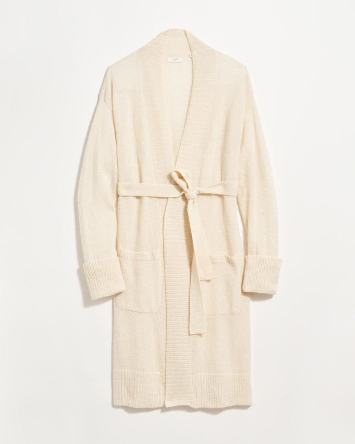 Cardigan Coat in Ivory