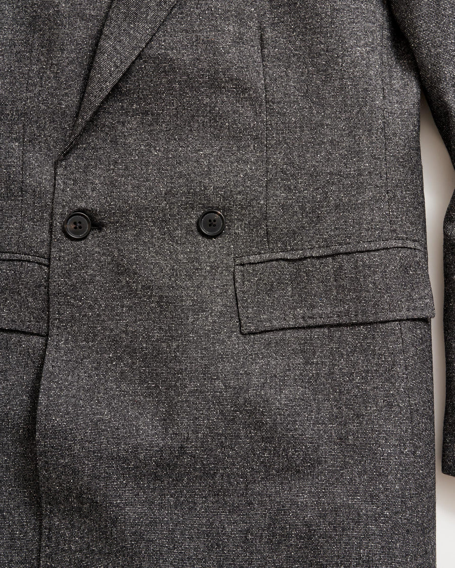 Peak Lapel Blazer in Charcoal