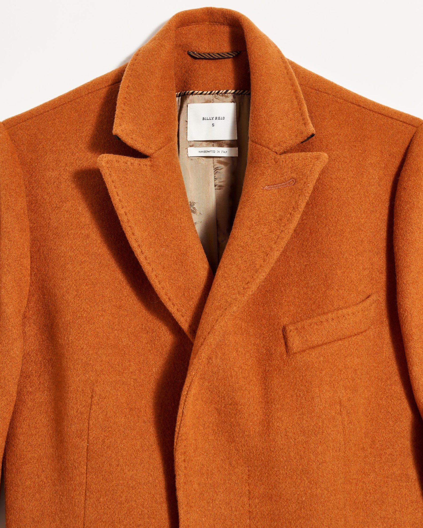 PEAK LAPEL CROMBIE IN GINGERBREAD Billy Reid