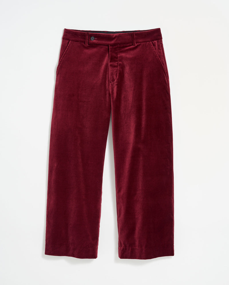 Billy T Velvet Wide-Leg Pants 