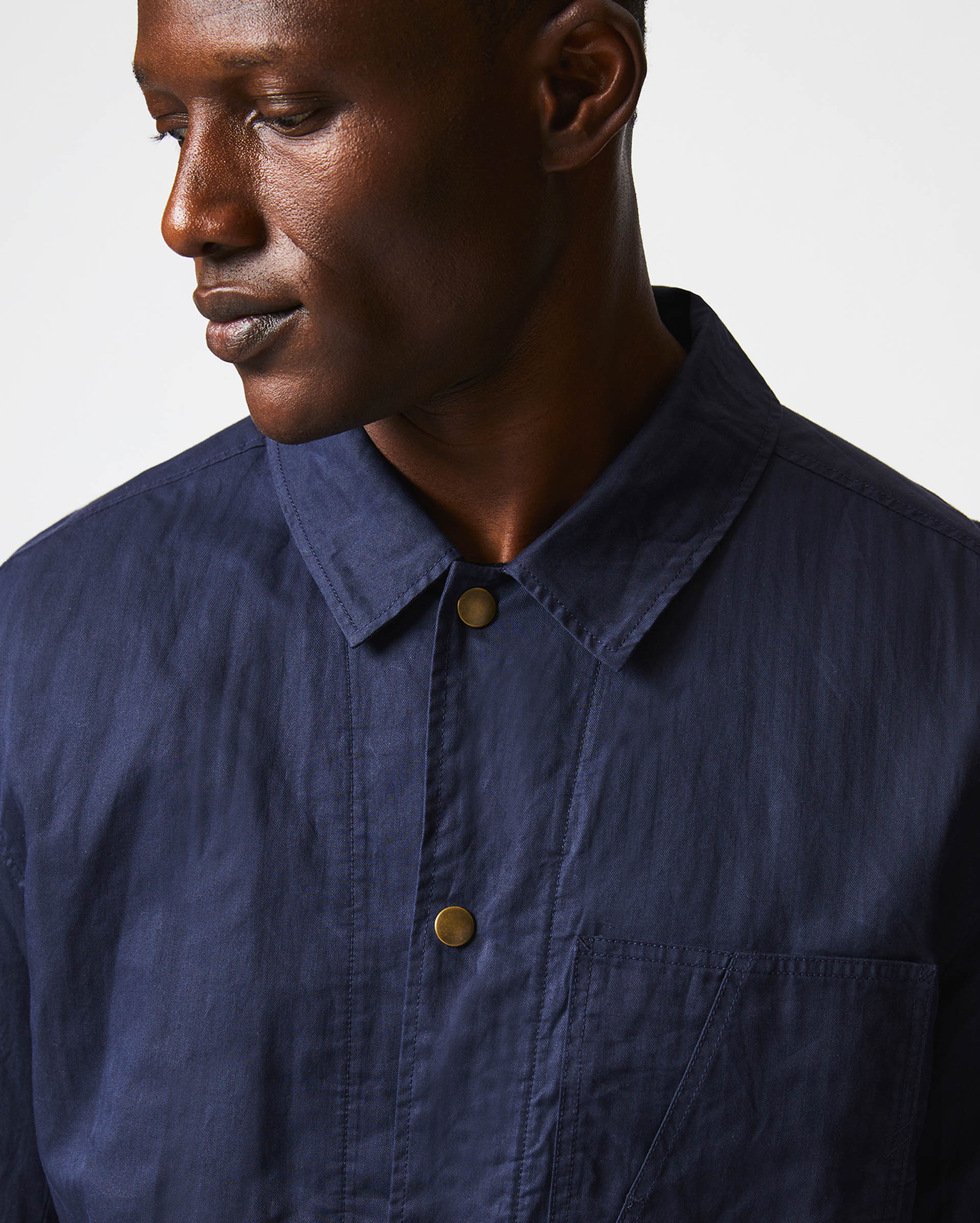 LEROY SHIRT JACKET IN CARBON BLUE – Billy Reid