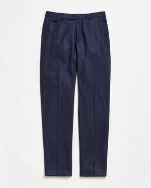 Flat Front Trouser in Dark Navy