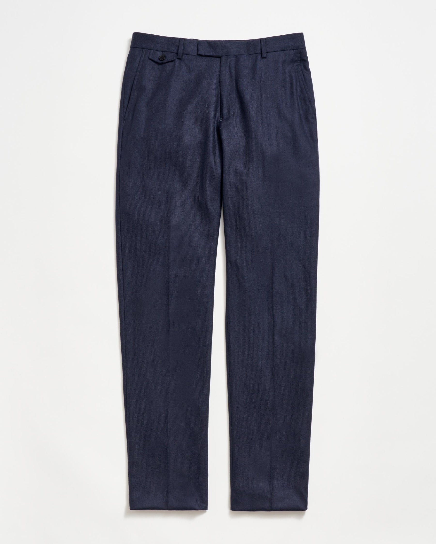 FLAT FRONT TROUSER IN DARK NAVY Billy Reid