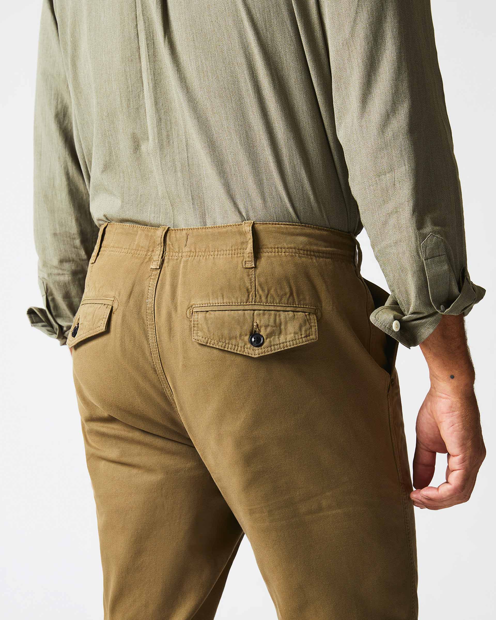 CANVAS CHINO PANT IN MOSS GREEN – Billy Reid