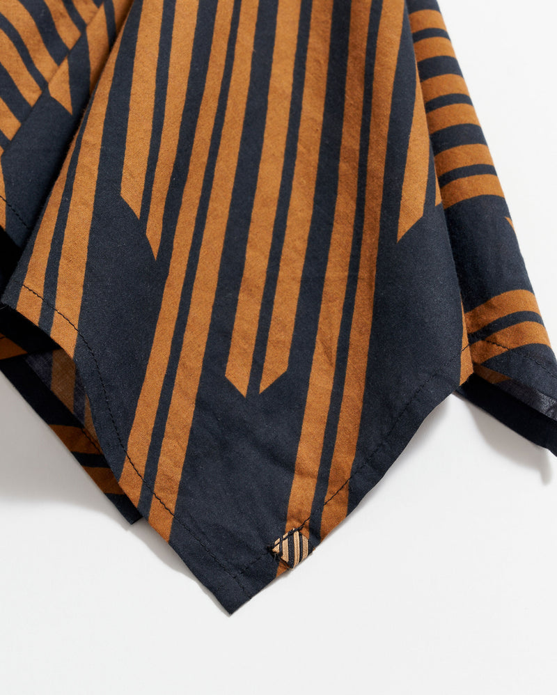 Heirloom Stripe Bandana in Black/Gold