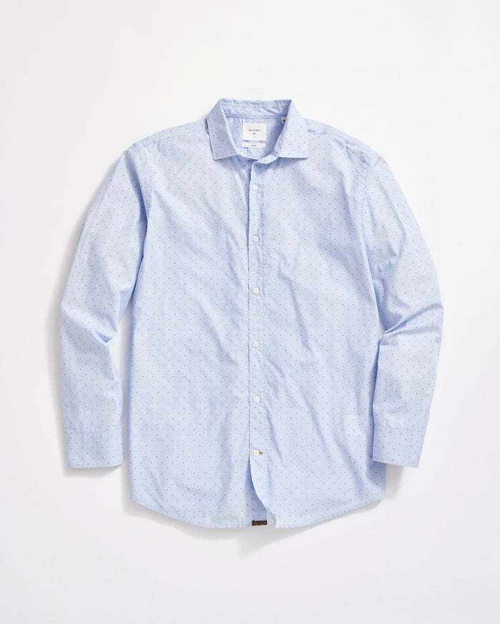 Coupe Dot Holt Dress Shirt in Blue