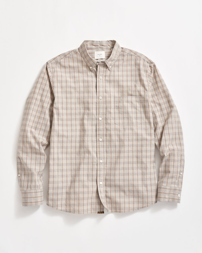 STRIPE BASKET WEAVE PLAID TUSCUMBIA SHIRT BUTTON-DOWN	SILVER MULTI