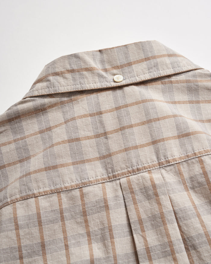 STRIPE BASKET WEAVE PLAID TUSCUMBIA SHIRT BUTTON-DOWN	SILVER MULTI