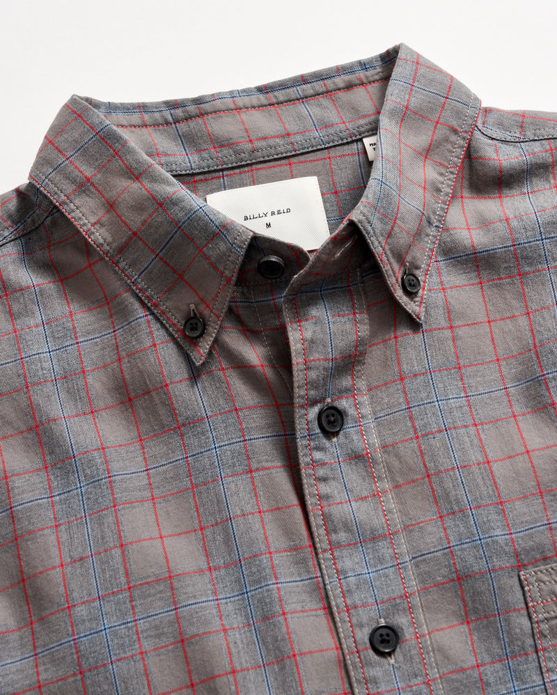 MELANGE PLAID TUSCUMBIA SHIRT BUTTON DOWN