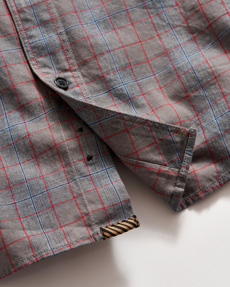 MELANGE PLAID TUSCUMBIA SHIRT BUTTON DOWN