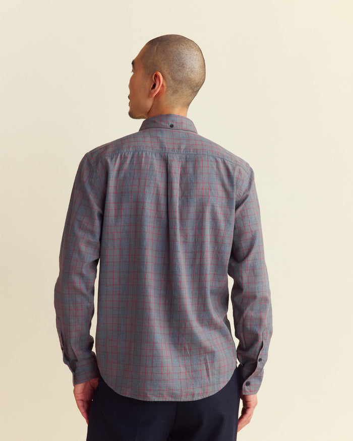 MELANGE PLAID TUSCUMBIA SHIRT BUTTON DOWN