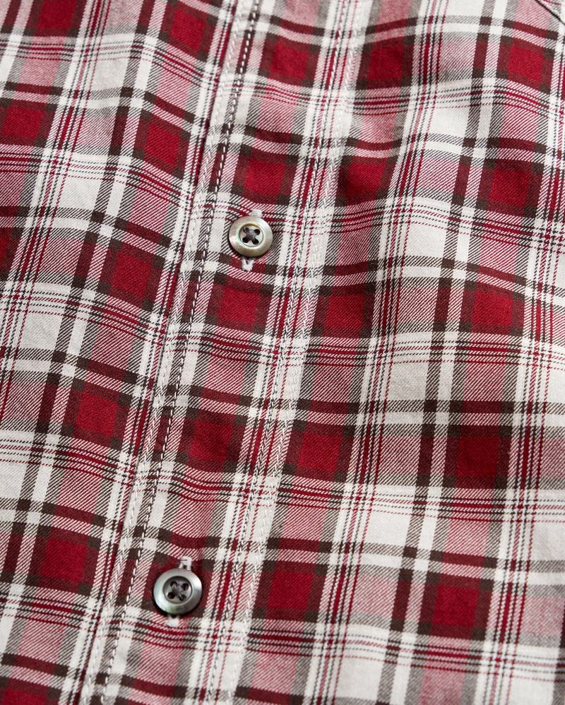 LEFT HAND TWILL PLAID TUSCUMBIA SHIRT BUTTON DOWN