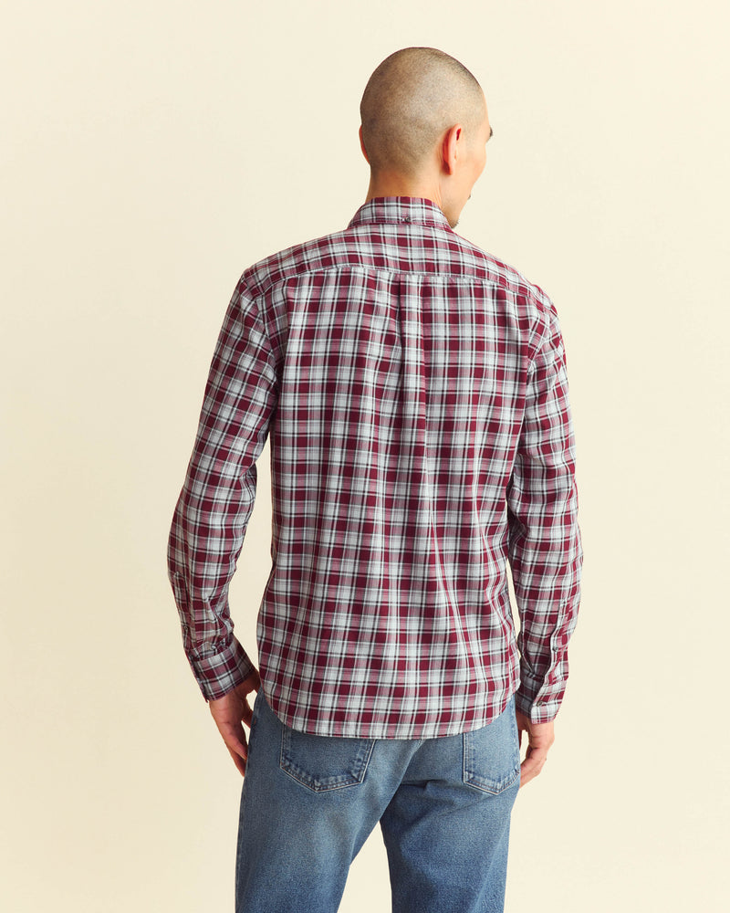 LEFT HAND TWILL PLAID TUSCUMBIA SHIRT BUTTON DOWN	CABERNET MULTI