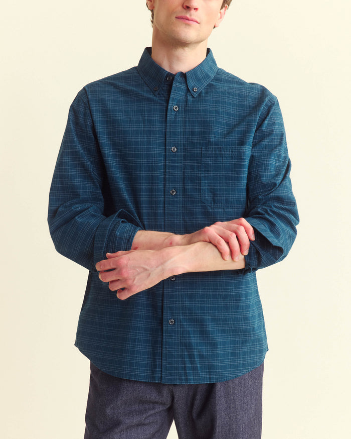 Dobby Line Plaid Tuscumbia Shirt Button Down