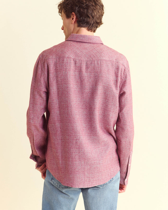 Melange Western Shirt in Cabernet Melange