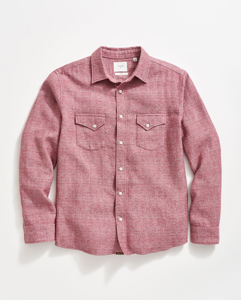 Melange Western Shirt in Cabernet Melange