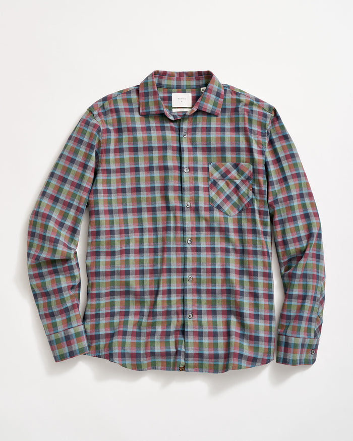 Melange Block Plaid John T Shirt