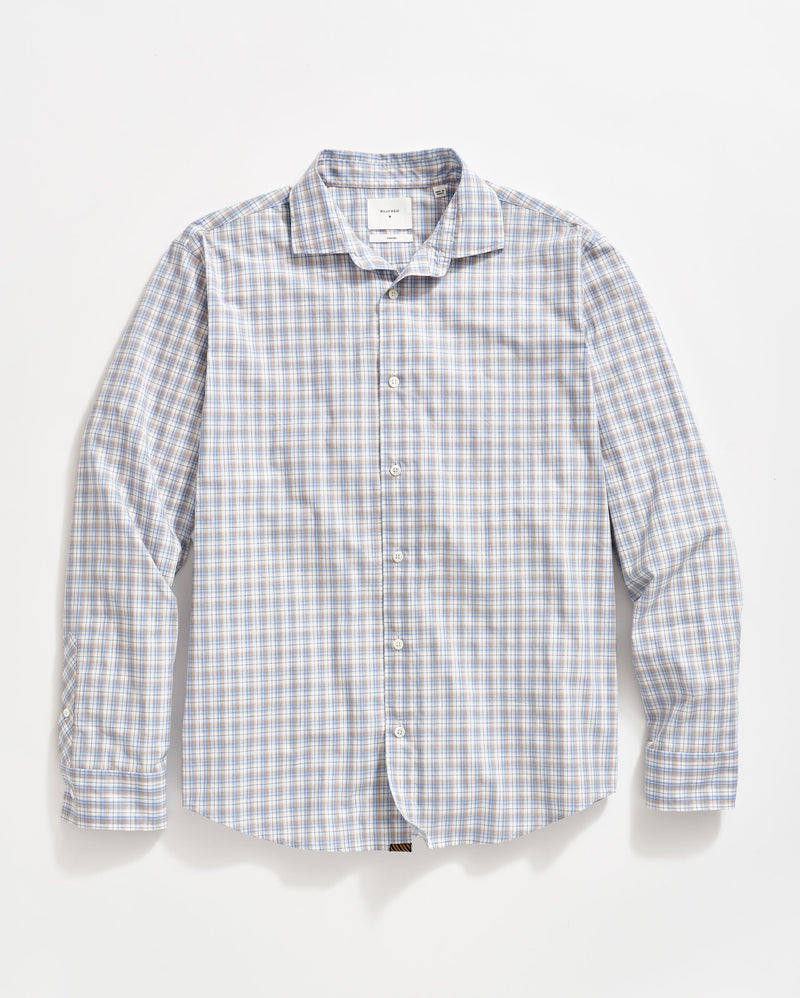 WINDOWPANE PLAID HUTCHESON SPORT SHIRT	BLUE MULTI