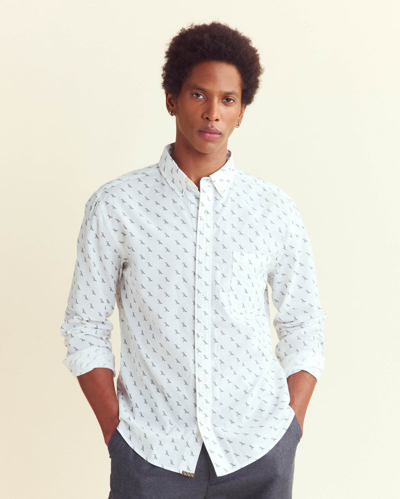 Yellowhammer Tuscumbia Shirt Button Down in White