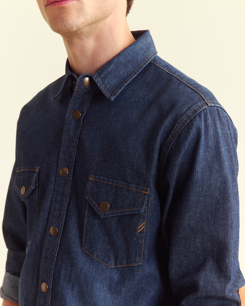 SHOALS DENIM SHIRT ANNIVERSARY EDITION	DARK INDIGO