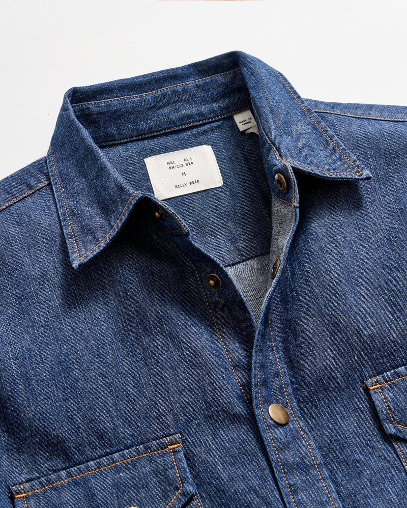 SHOALS DENIM SHIRT ANNIVERSARY EDITION	DARK INDIGO