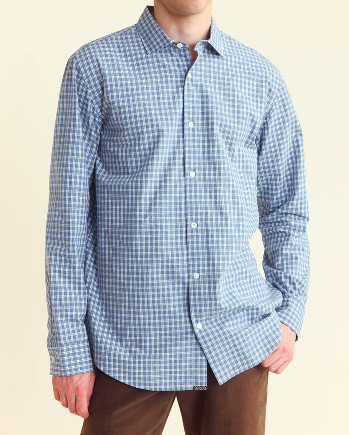 Windowpane Plaid Hutcheson Sport Shirt